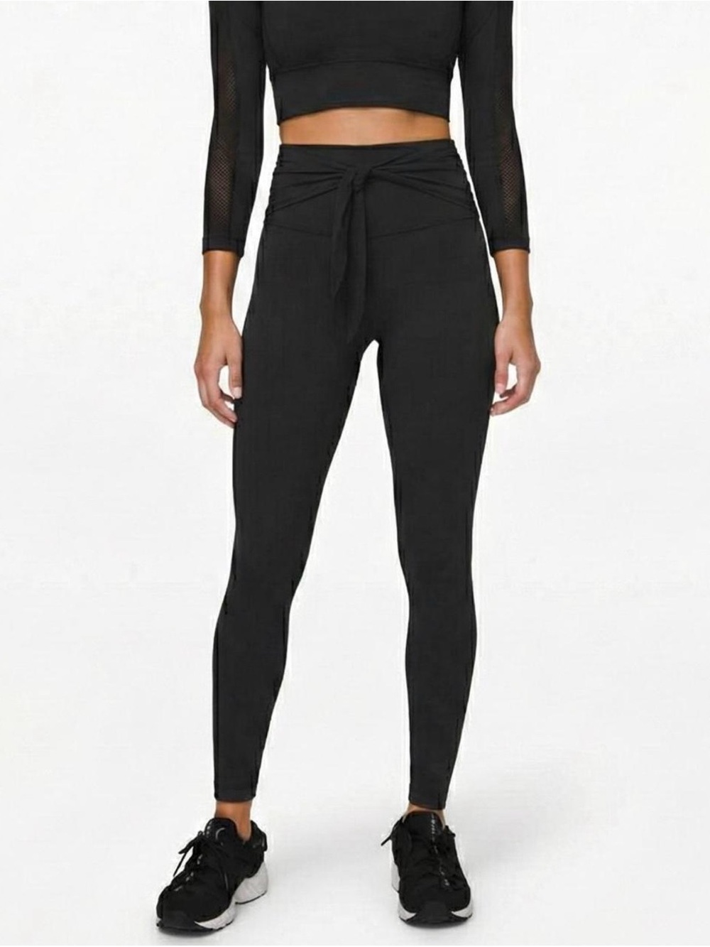 High-Waist Tie-Front Black Leggings Lululemon Sz 4 align